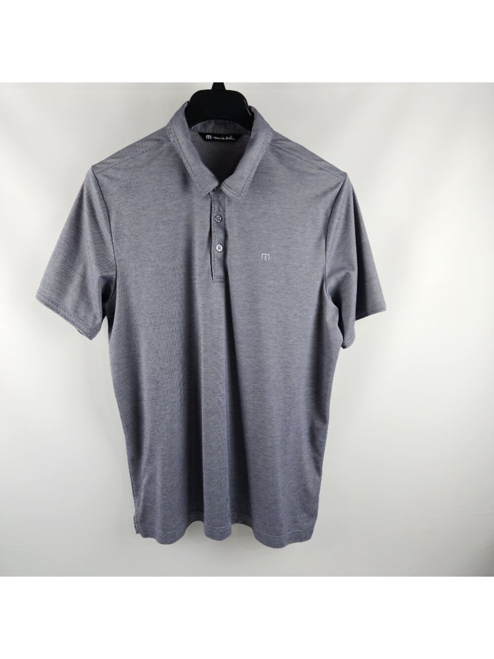Travis Mathew Shirt Mens XL Purple Periwinkle S/S Golf Polo Performance Polo